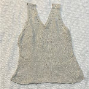 Off White Sexy Beachey Crochet - like Tank Top